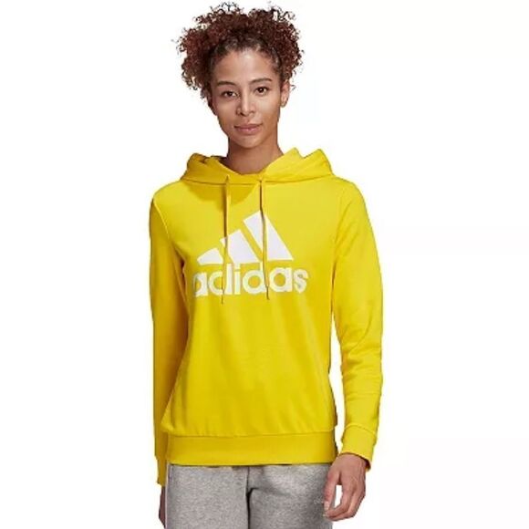 adidas French Terry Hooded Sweatshirt Size Medium - Picture 1 of 10
